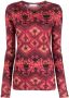 Ulla Johnson T-shirt met abstracte print Roze - Thumbnail 1