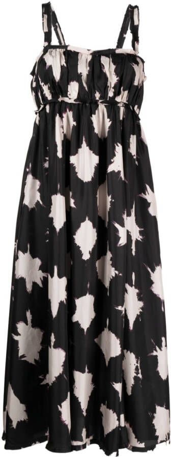 Ulla Johnson Zijden mini-jurk Zwart