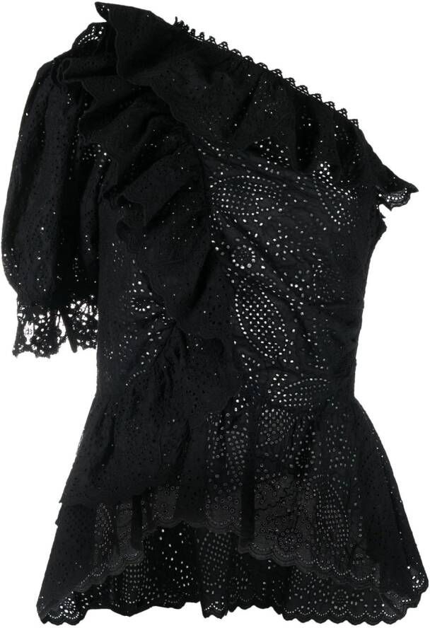 Ulla Johnson Asymmetrische blouse Zwart