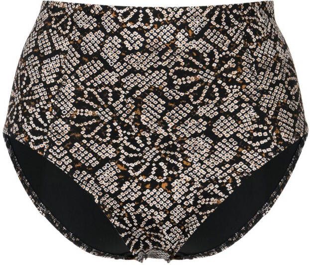 Ulla Johnson Bikinislip met bloemenprint Zwart