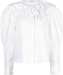 Ulla Johnson Broderie anglaise blouse Wit