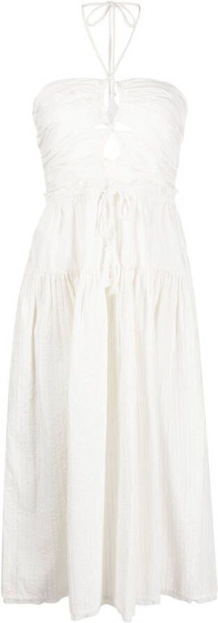 Ulla Johnson Midi-jurk met halternek Wit