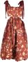 Ulla Johnson Maxi-jurk met bloemenprint Rood - Thumbnail 1