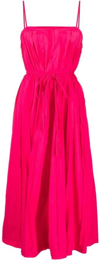 Ulla Johnson Geplooide jurk Roze
