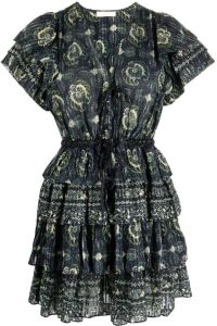 Ulla Johnson Mini-jurk met print Blauw