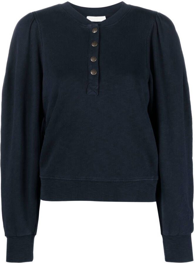Ulla Johnson Sweater met pofmouwen Blauw