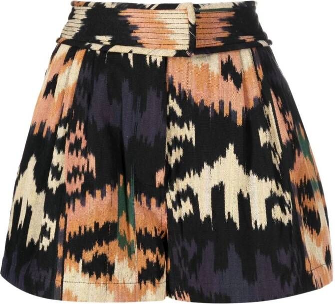 Ulla Johnson High waist shorts Zwart