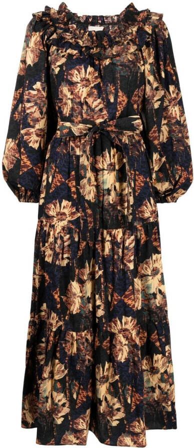 Ulla Johnson Jurk met bloemenprint Veelkleurig