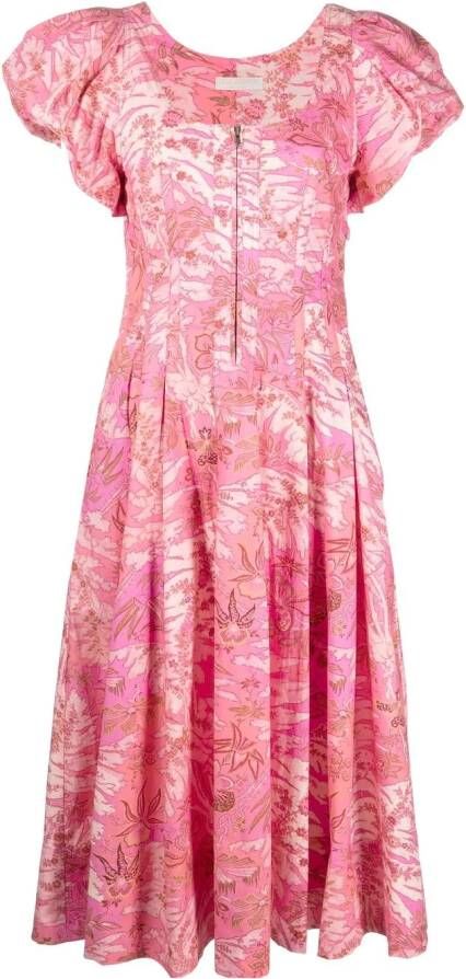Ulla Johnson Jurk met print Roze