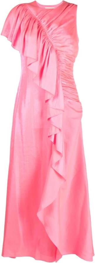 Ulla Johnson Maxi-jurk van kant Roze