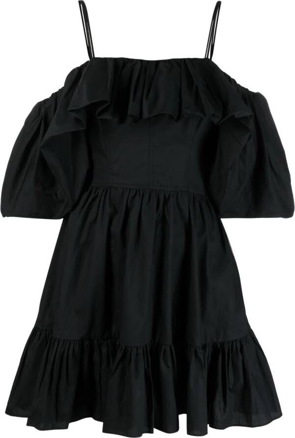 Ulla Johnson Mini-jurk met open schouders Zwart