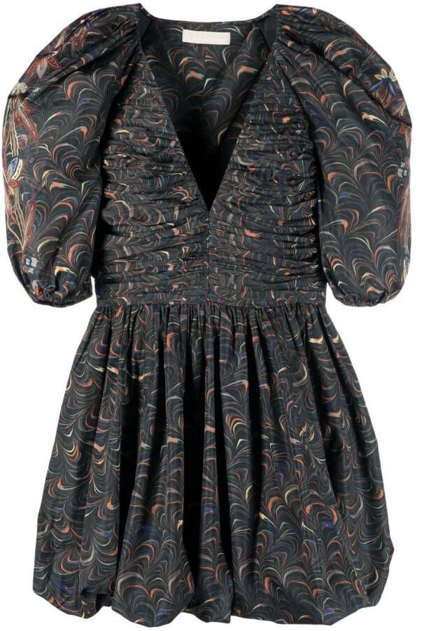 Ulla Johnson Jurk met pofmouwen Groen