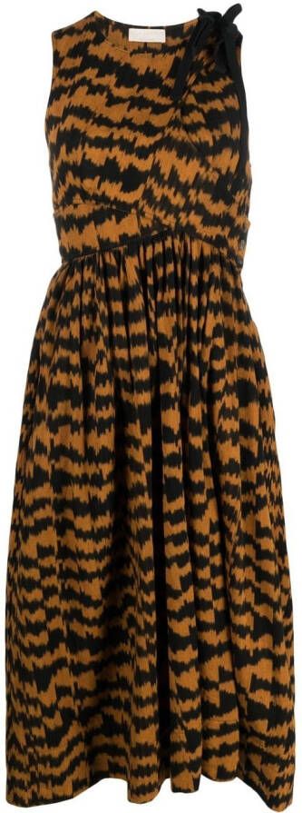 Ulla Johnson Midi-jurk Bruin
