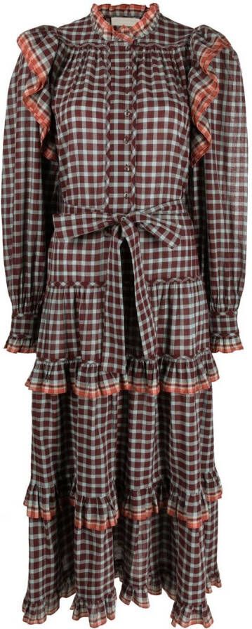 Ulla Johnson Midi-jurk Rood