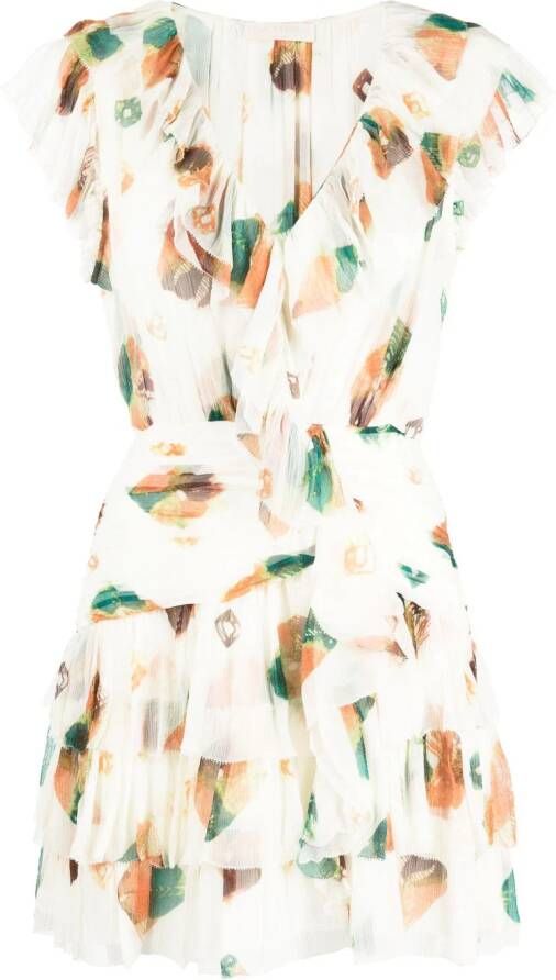 Ulla Johnson Mini-jurk met bloemenprint Wit