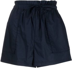 Ulla Johnson Mini-shorts met ruche taille Blauw