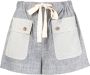 Ulla Johnson Shorts met trekkoordtaille Blauw - Thumbnail 1