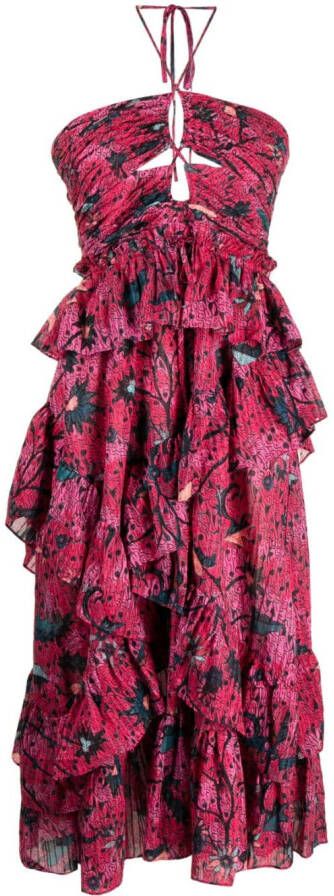 Ulla Johnson Mini-jurk met bloemenprint Roze