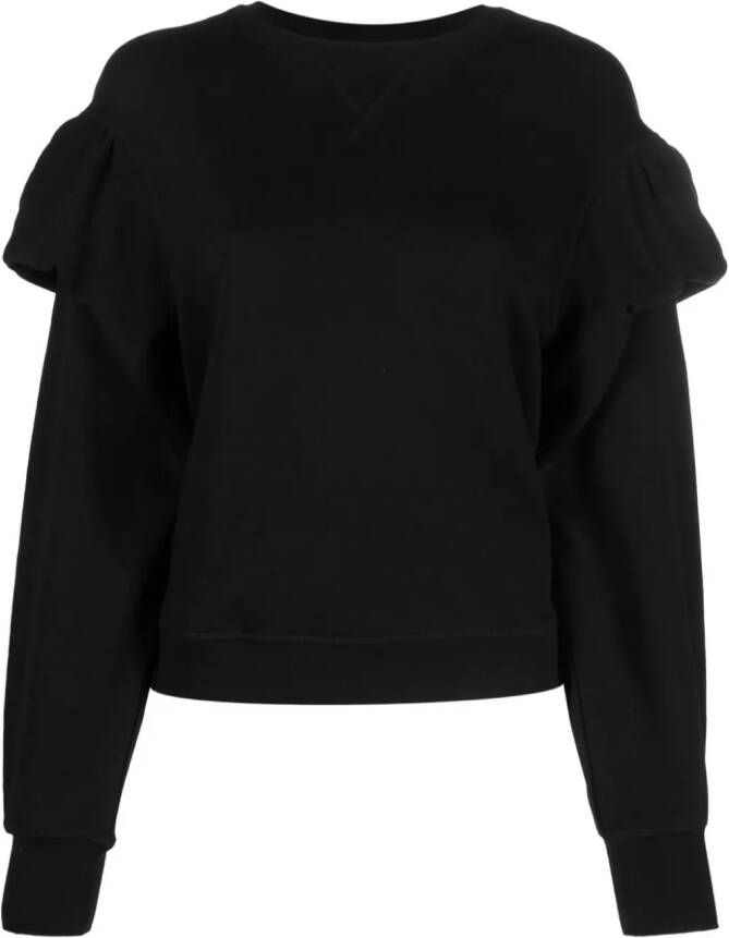 Ulla Johnson Sweater met pofmouwen Zwart