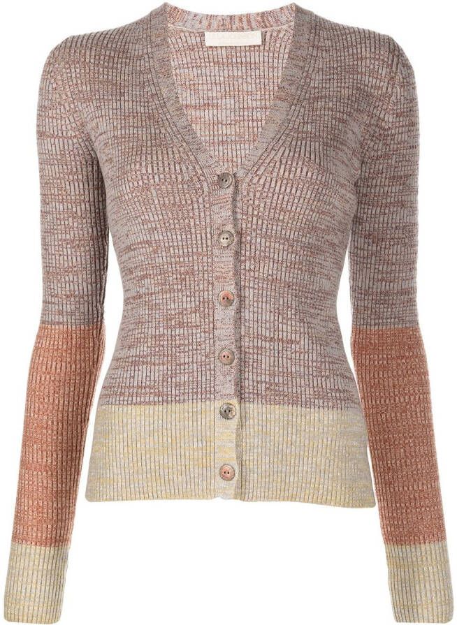 Ulla Johnson Vest met colourblocking Bruin
