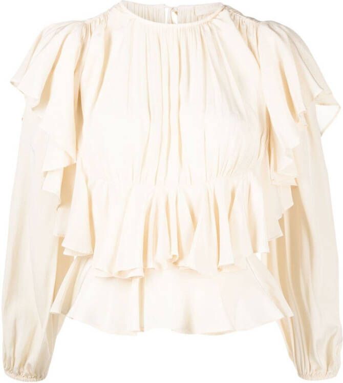 Ulla Johnson Zijden blouse Wit