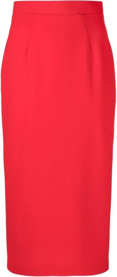 Ulyana Sergeenko High waist rok Rood