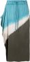 Uma | Raquel Davidowicz Midi-rok met tie-dye print Blauw - Thumbnail 1