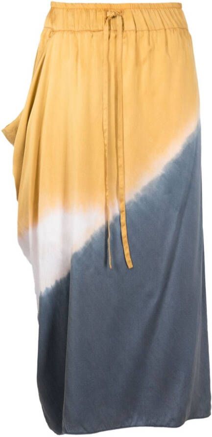 Uma | Raquel Davidowicz Rok met tie-dye print Geel