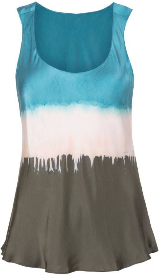 Uma | Raquel Davidowicz Zijden top Blauw