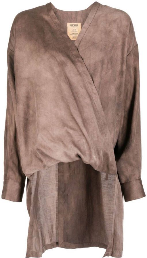 Uma Wang Asymmetrische blouse Bruin