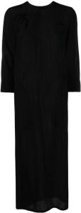 Uma Wang Midi-jurk met lange mouwen Zwart