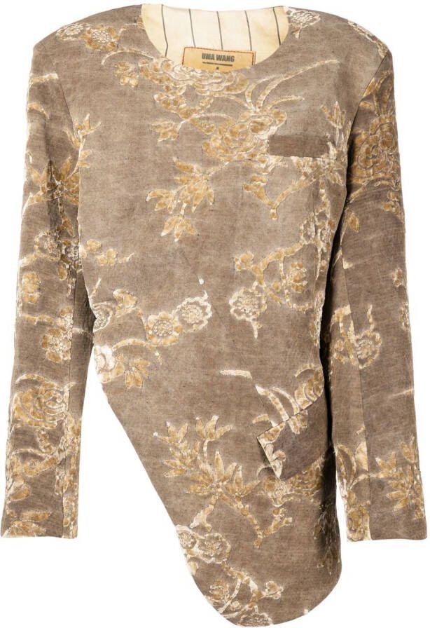 Uma Wang Uitgesneden top Bruin