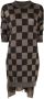 Uma Wang Midi-jurk met grafische print Bruin - Thumbnail 1