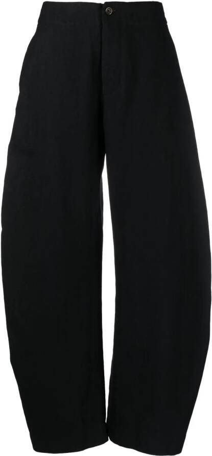 Uma Wang Ruimvallende broek Zwart