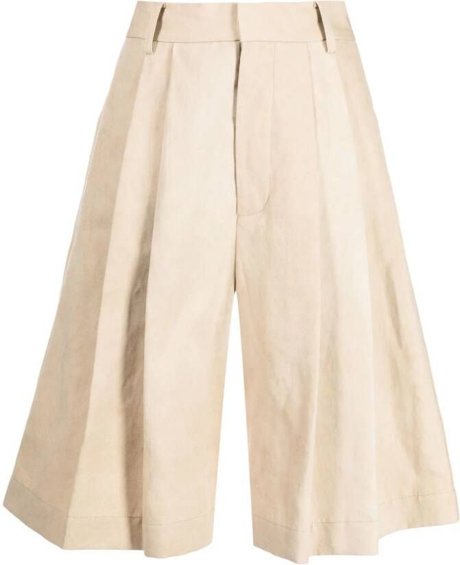 Uma Wang Shorts met wijde pijpen Bruin