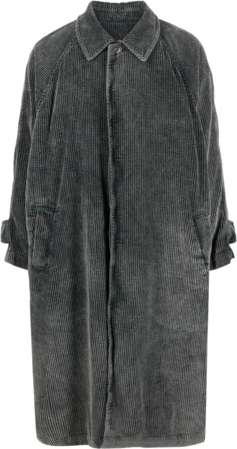 Uma Wang Trenchcoat met verborgen sluiting Grijs