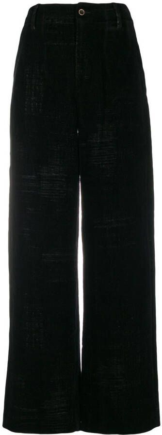 Uma Wang Wijde Pantalon Zwart