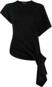 Undercover Asymmetrisch T-shirt Zwart