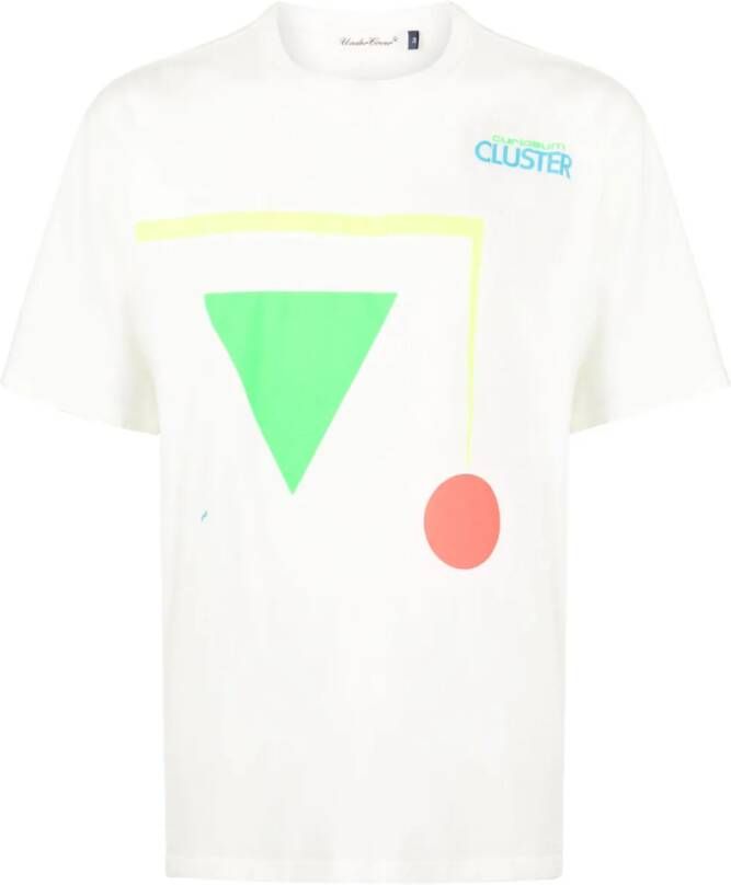 Undercover T-shirt met geometrische print Wit