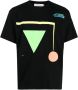 Undercover T-shirt met geometrische print Zwart - Thumbnail 1