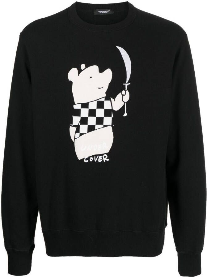 Undercover Katoenen sweater Zwart