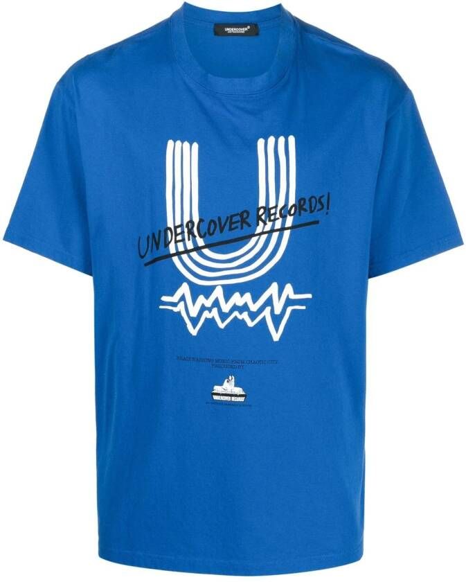 Undercover T-shirt met logoprint Blauw