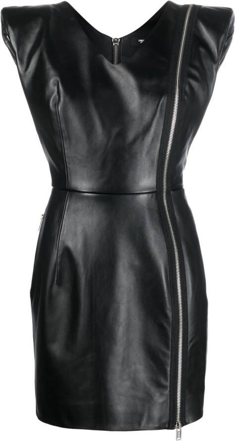 Undercover Mini-jurk met gewatteerde schouders Zwart