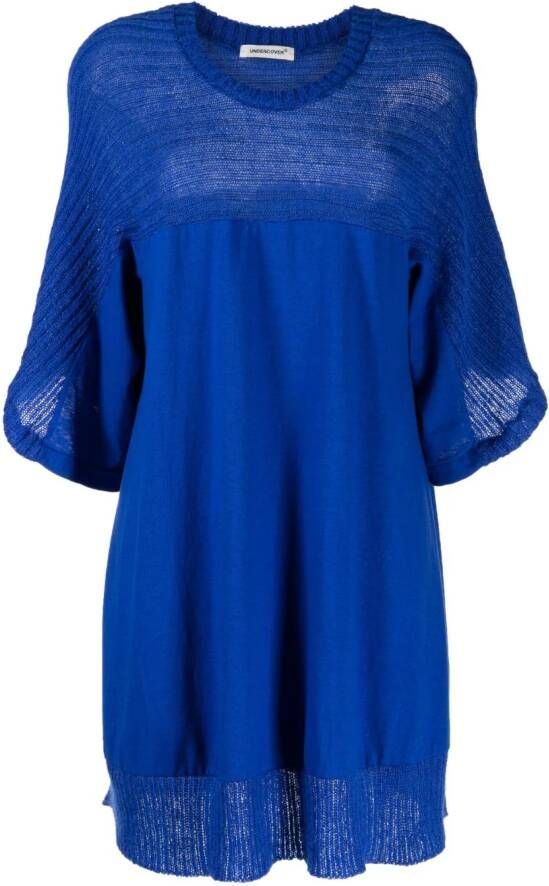 Undercover Mini-jurk met vlakken Blauw