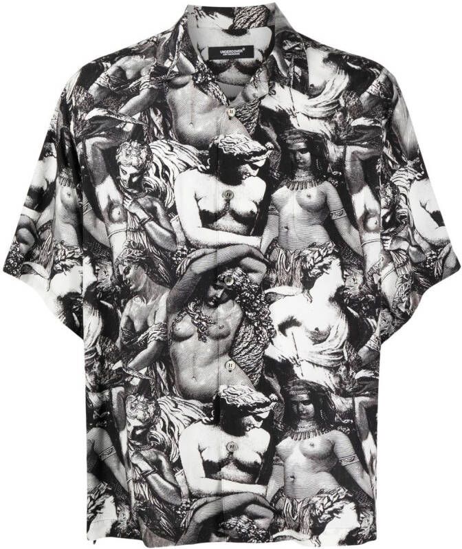Undercover Overhemd met print Zwart
