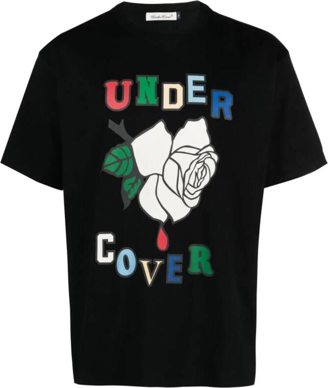 Undercover Katoenen T-shirt Zwart