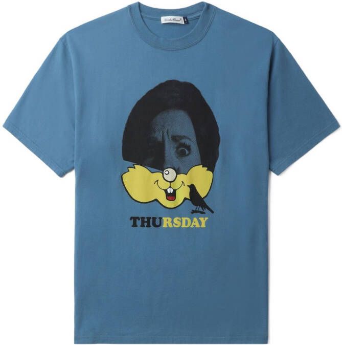 Undercover Jersey T-shirt Blauw