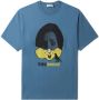 Undercover Jersey T-shirt Blauw - Thumbnail 1