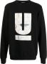 Undercover Sweater met geborduurd logo Zwart - Thumbnail 1