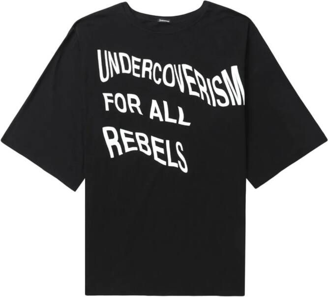 Undercover T-shirt met logoprint Zwart